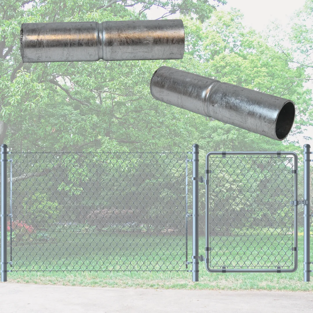 1-5/8" x 6" Galvanized Steel Top Rail Sleeve