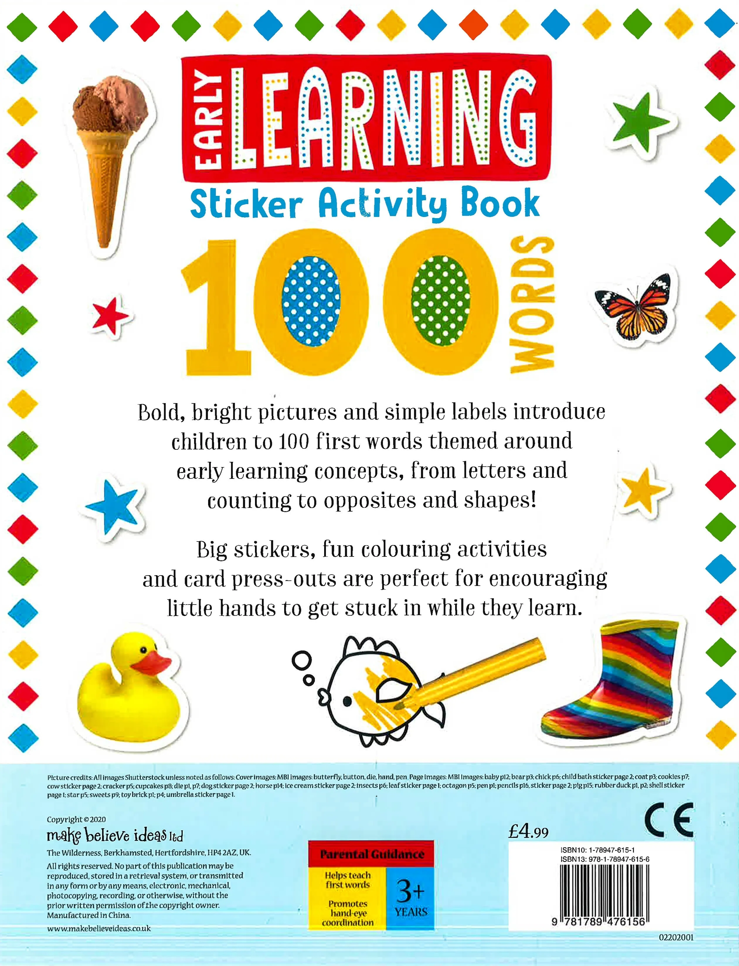 100 Early Learning Words Sticker Activity
