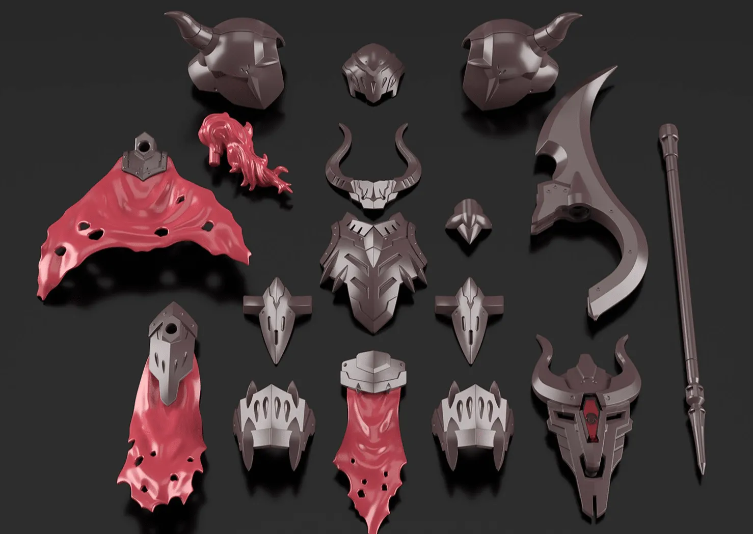 30 Minutes Fantasy Class-Up Armor Liber Warrior Accessory Set
