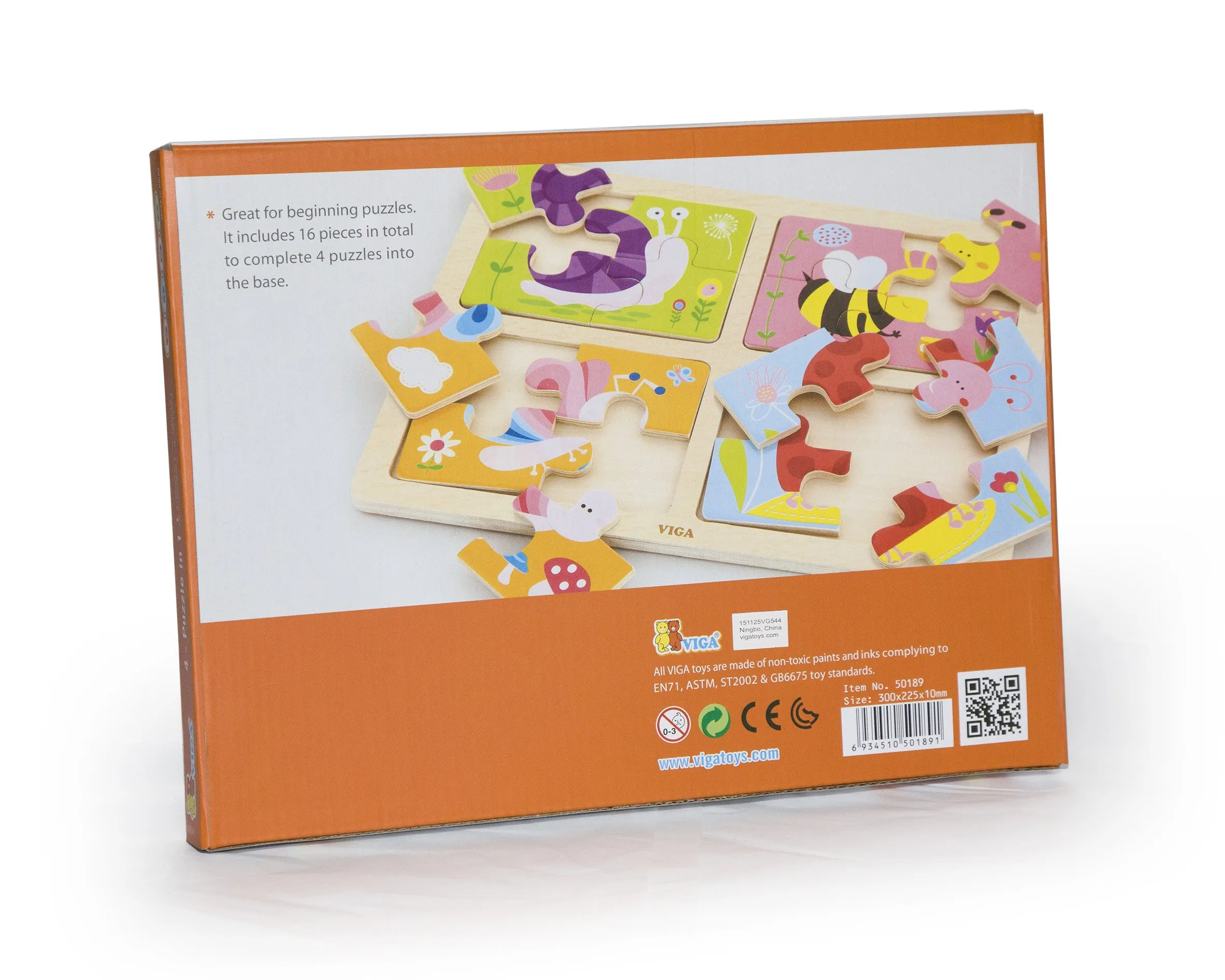 4-In-1 Puzzle: Insect 16pc