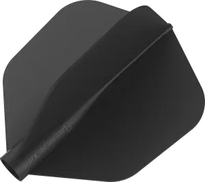 8 Black No6 Shape Dart Flights