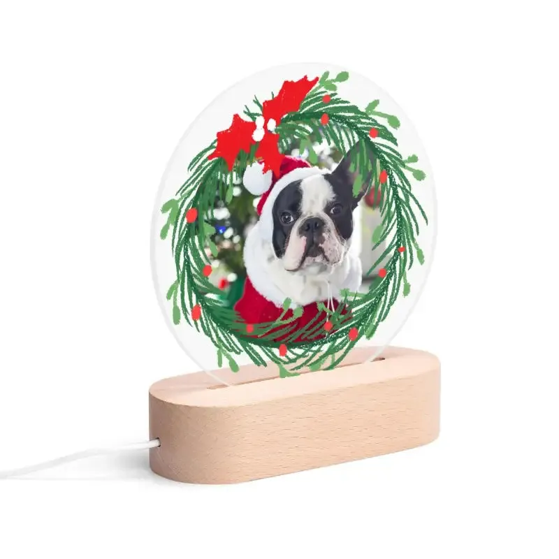 Acrylic Round Lamp Night Light for Personalized Home Decor