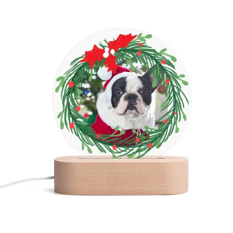 Acrylic Round Lamp Night Light for Personalized Home Decor
