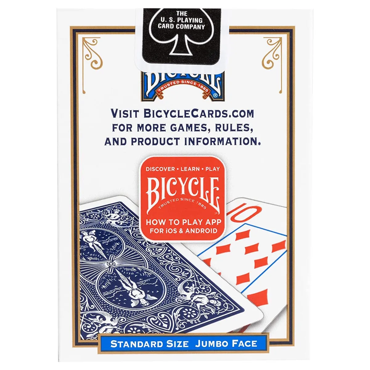 Bicycle Jumbo Rider Back Poker Cards (styles vary)
