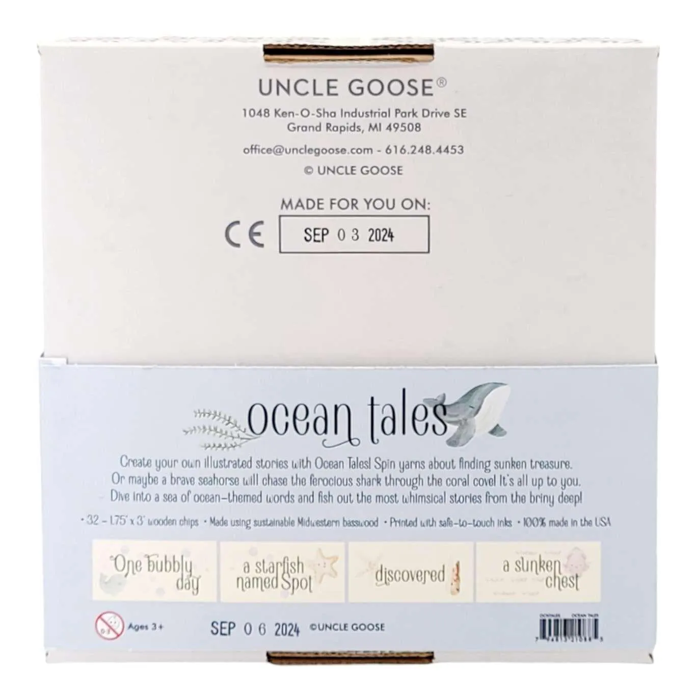 Blocks - Ocean Tales Chip Blocks (Set of 32) by Uncle Goose