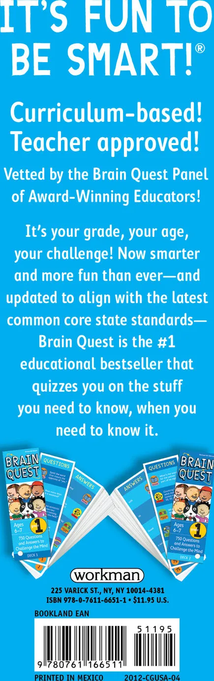 Brain Quest 1st Grade Q&A Cards: 750 Questions and Answers to Challenge the Mind. Curriculum-based! Teacher-approved!