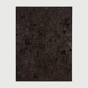 Bricks Wall Art / Black