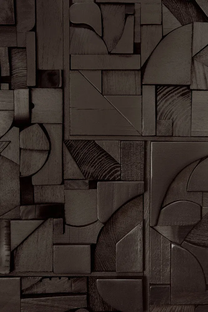 Bricks Wall Art / Black