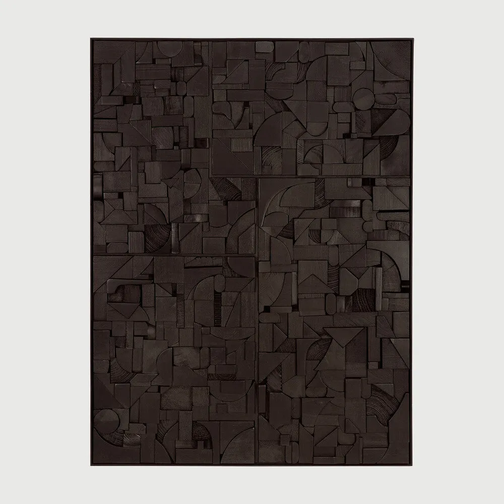 Bricks Wall Art / Black