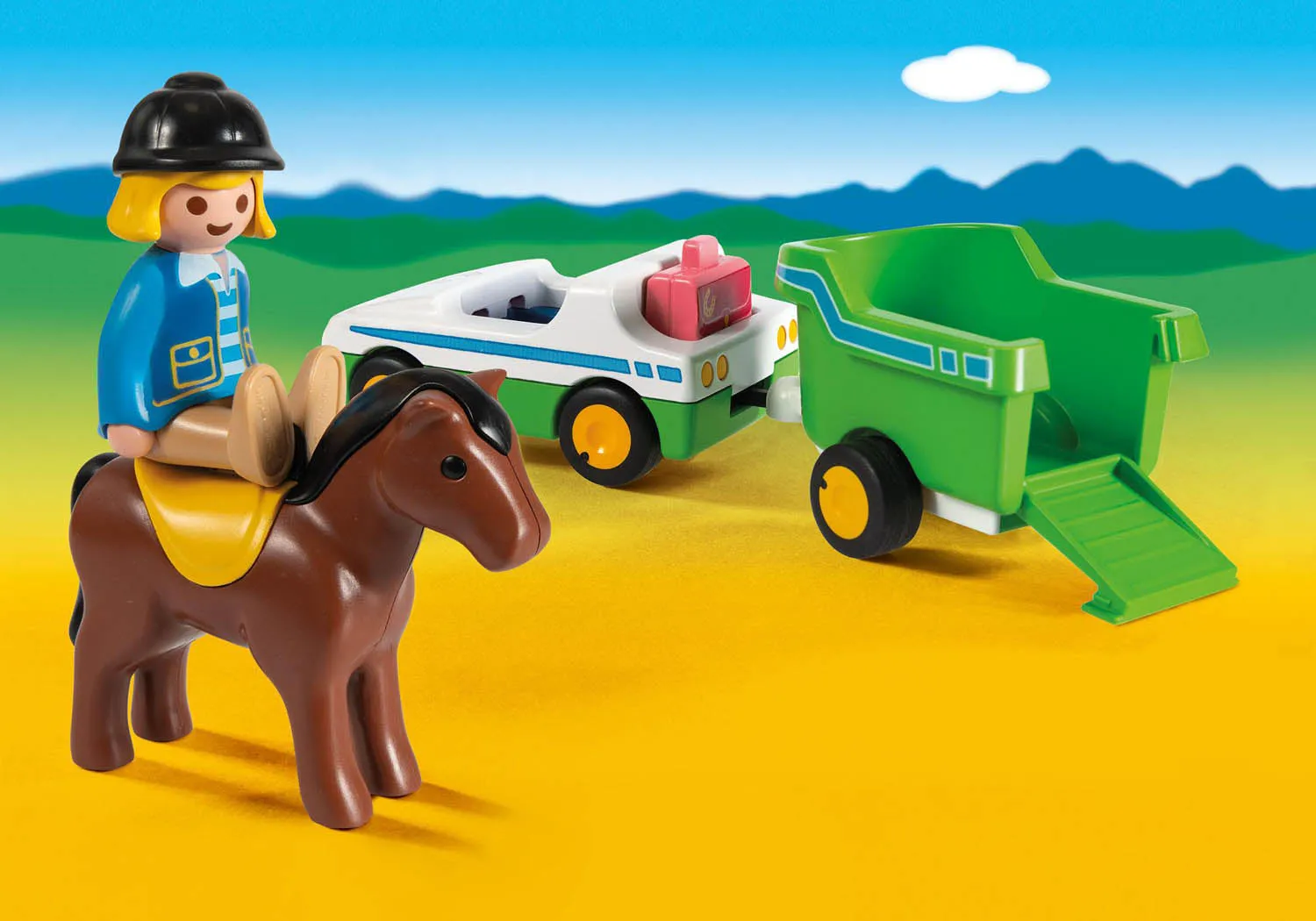 Car with Horse Trailer