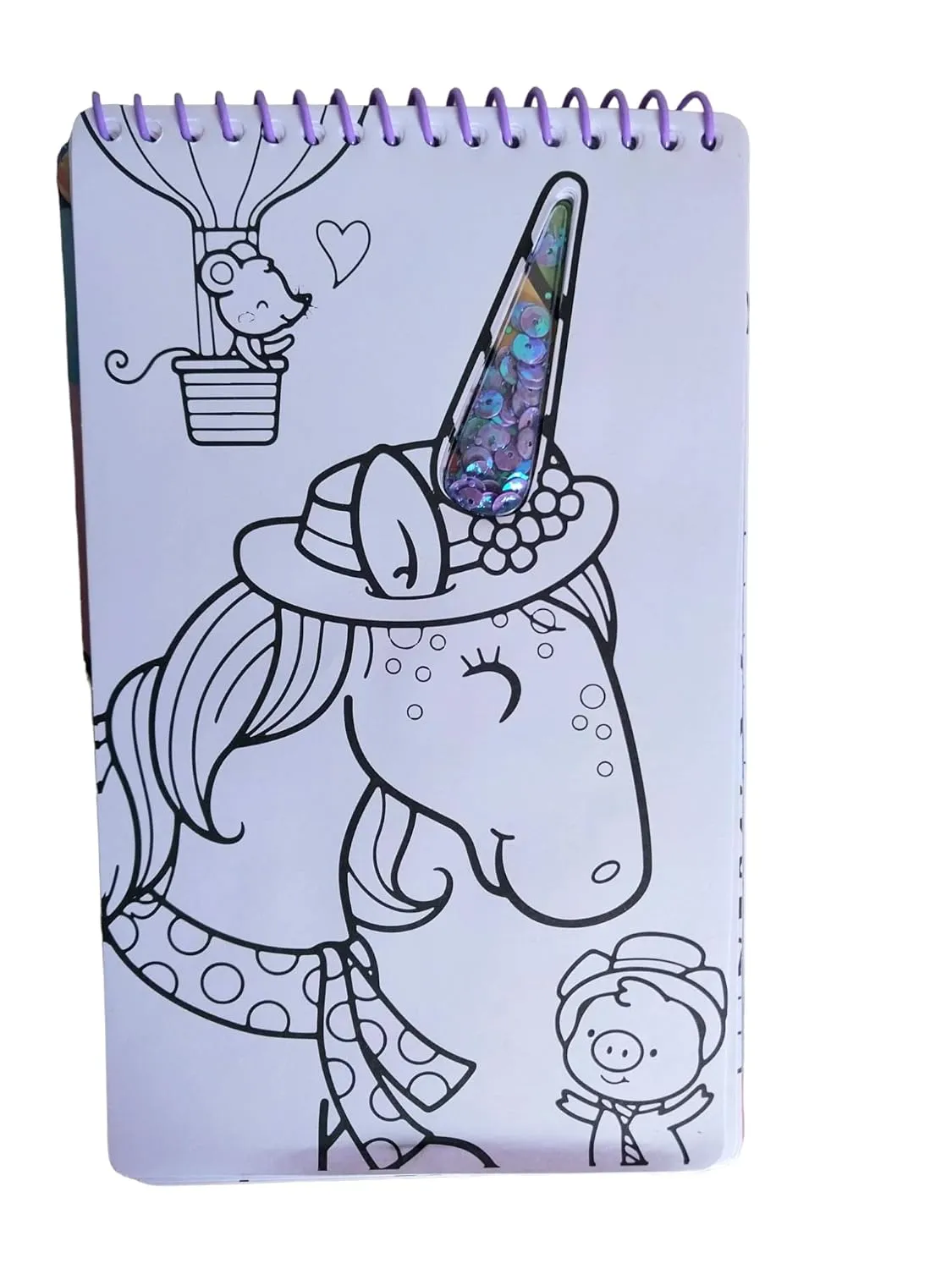 Cartoon Adventure Coloring Book with Stickers