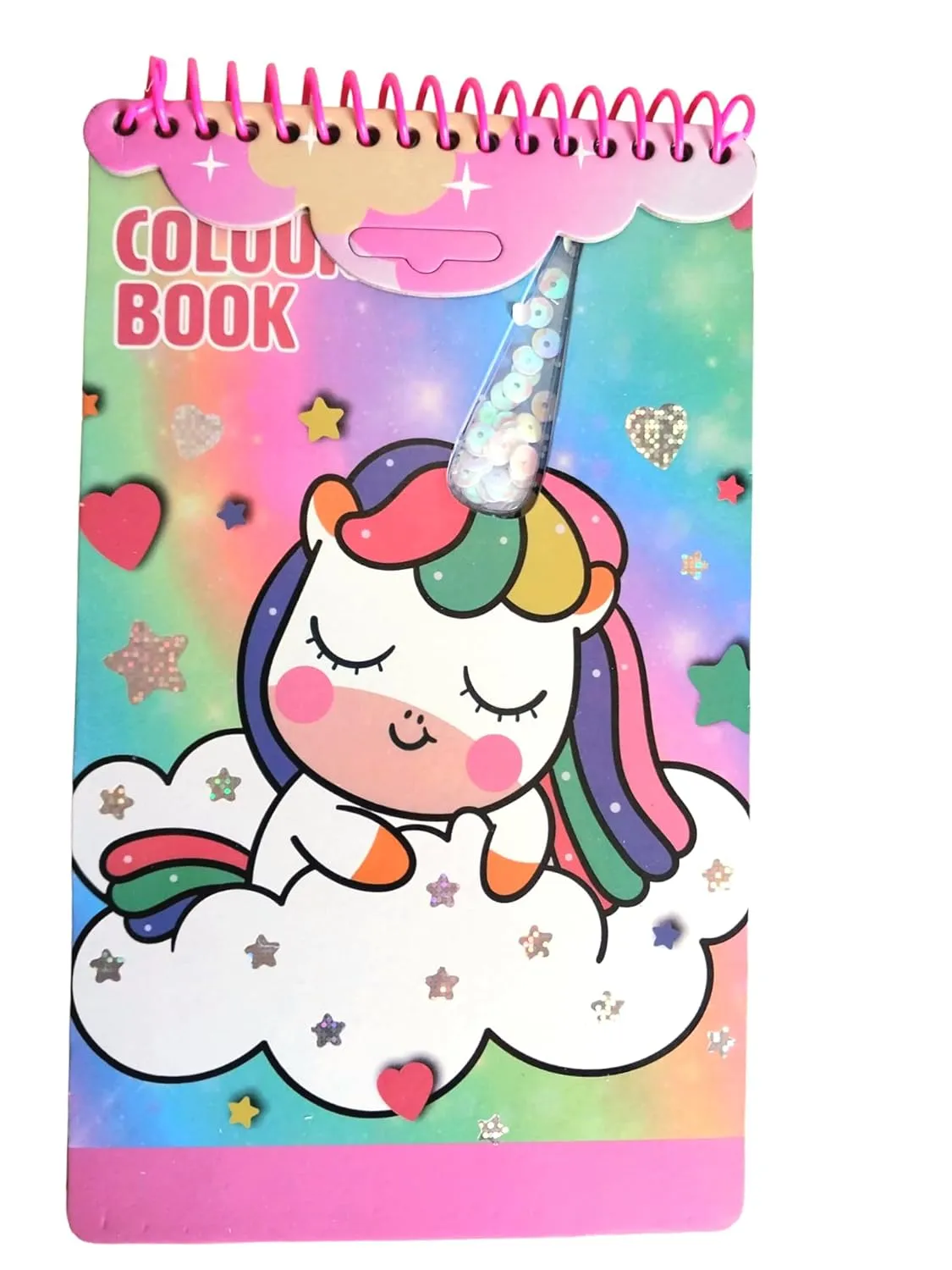 Cartoon Adventure Coloring Book with Stickers