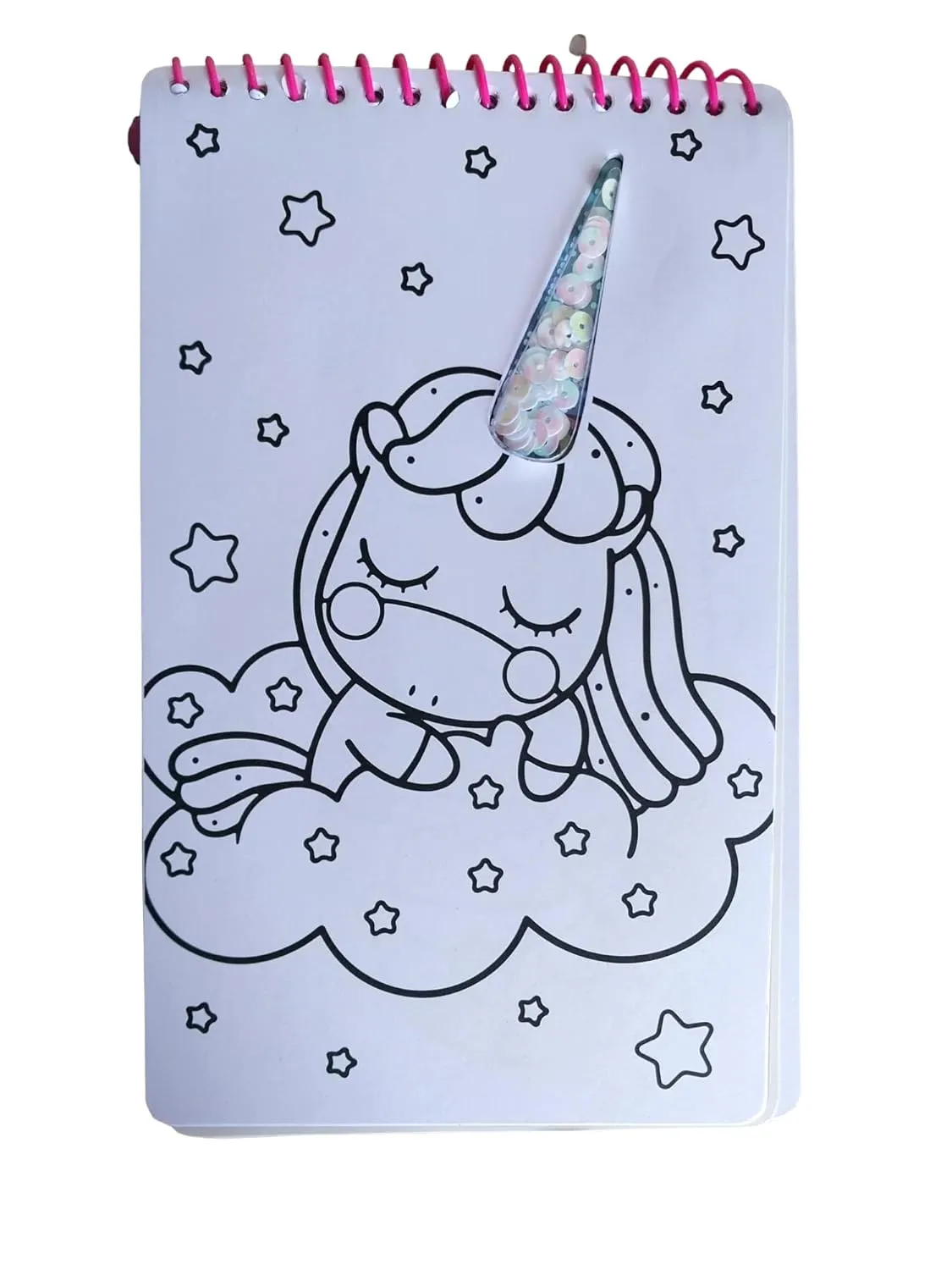 Cartoon Adventure Coloring Book with Stickers