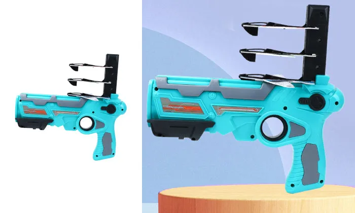 Catapult Airplane Glider Toy Gun – 4 Planes