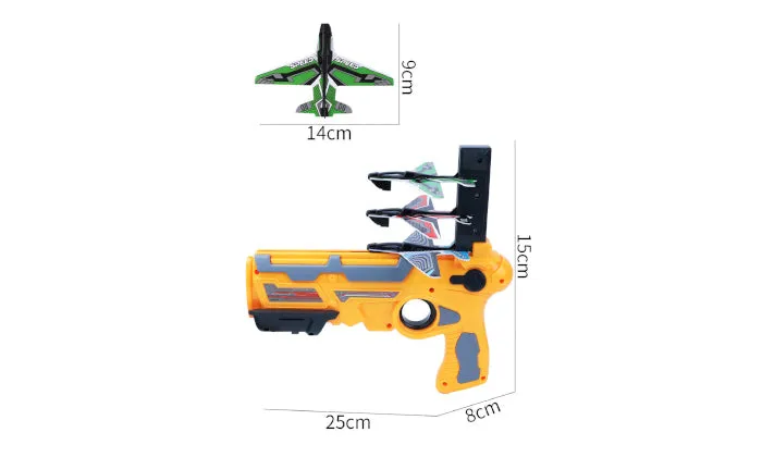 Catapult Airplane Glider Toy Gun – 4 Planes