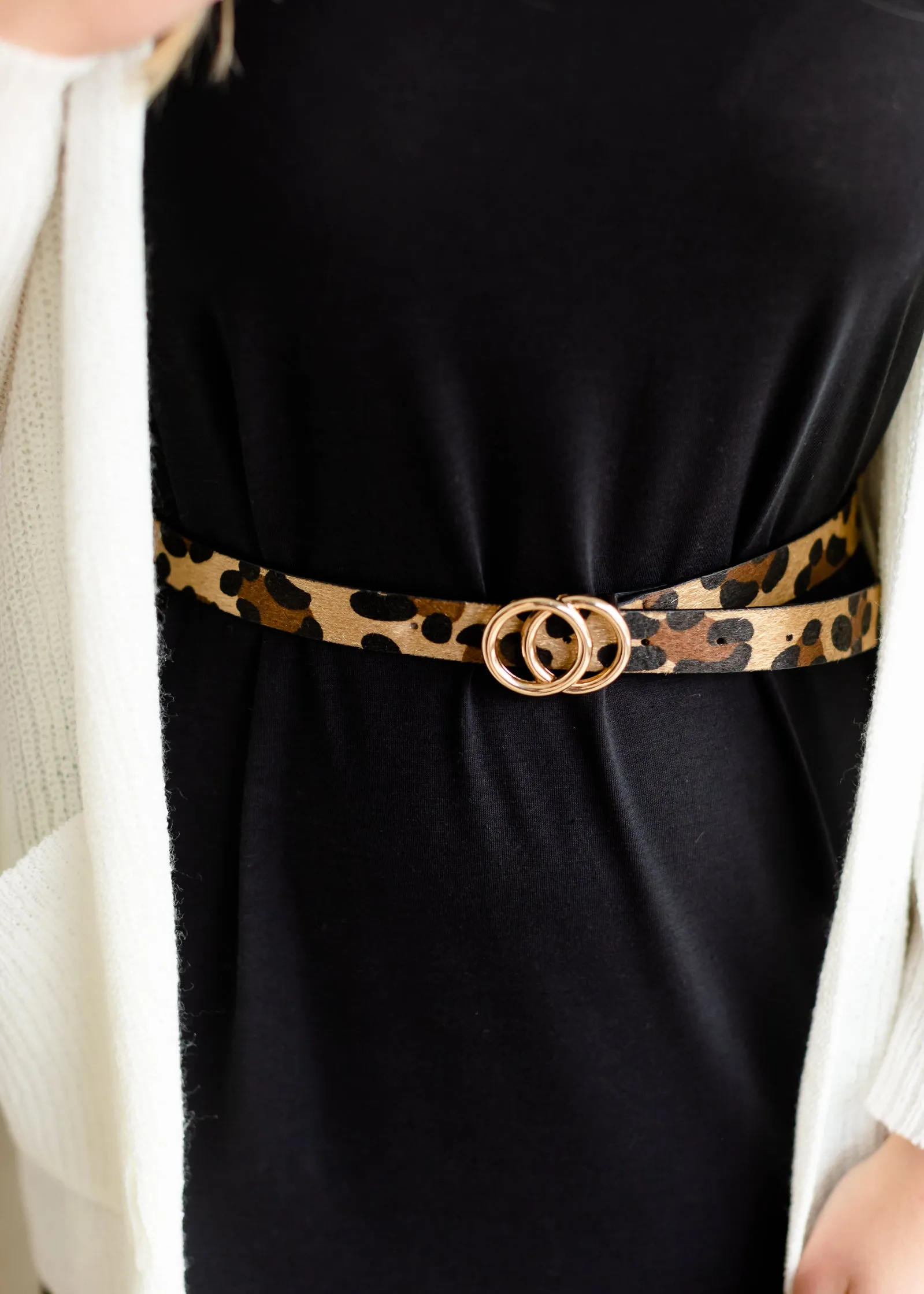 Cheetah Print Detailed Belt