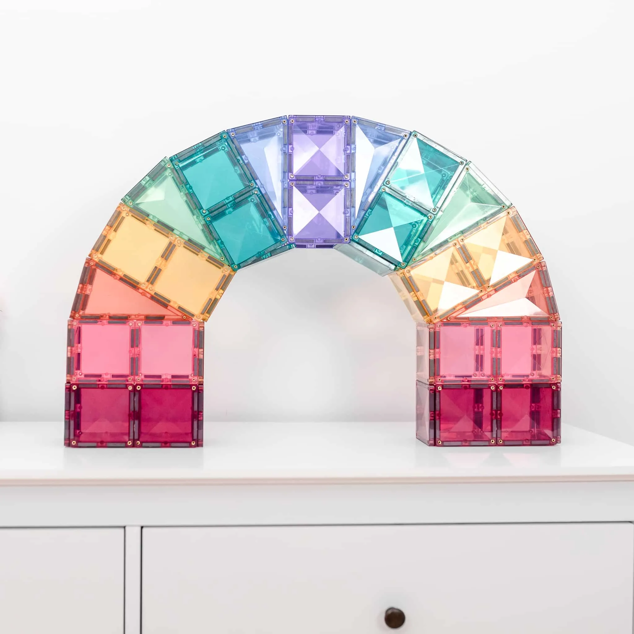 Connetix Magnetic Tiles 120 Piece Pastel Pack