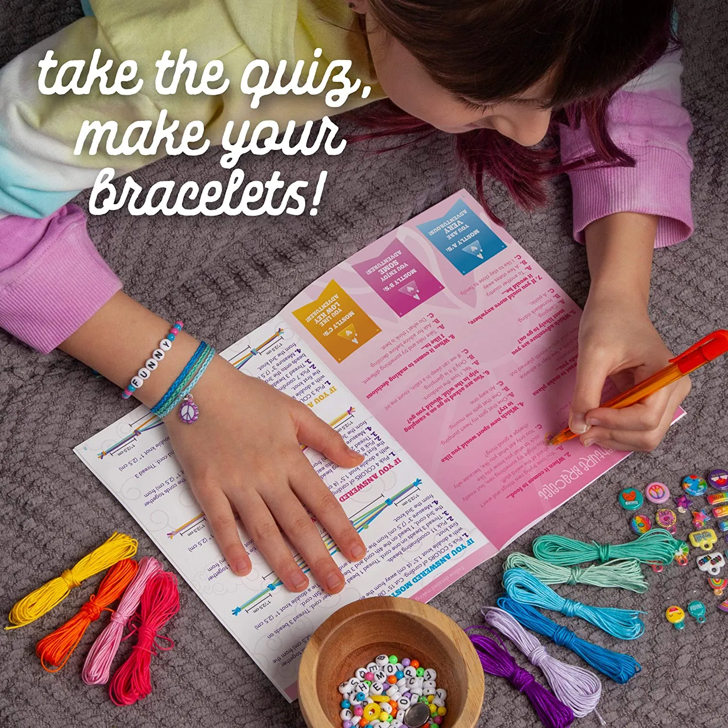 Craft-tastic All About Me Quiz Bracelets Kit
