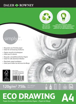Daler Rowney Simply Drawing Pad Eco A4