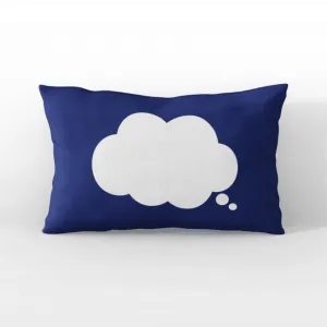 Doodle Dream Cloud Glow In The Dark Navy Pillow Case
