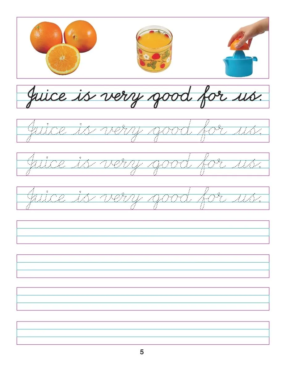 Dreamland Publications Cursive Writing Book (Sentences) Part 4