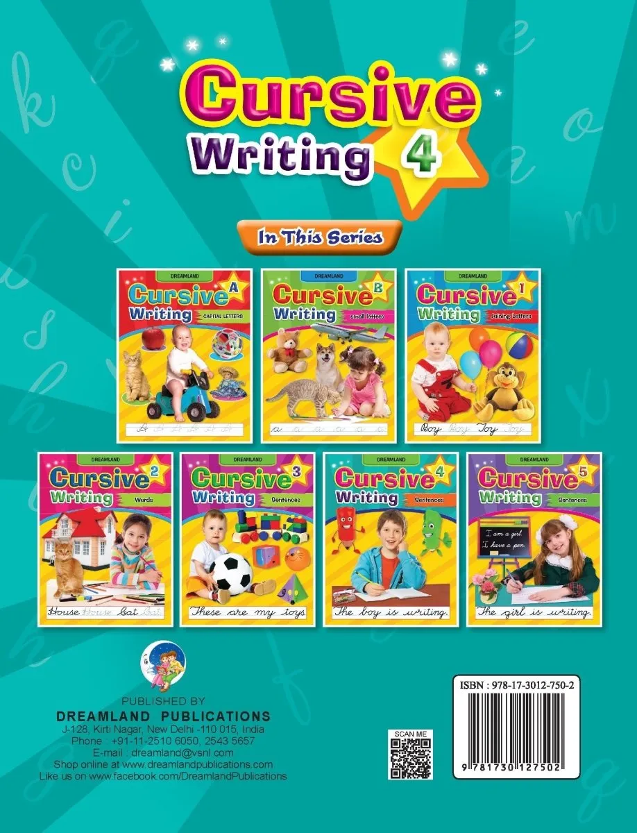Dreamland Publications Cursive Writing Book (Sentences) Part 4