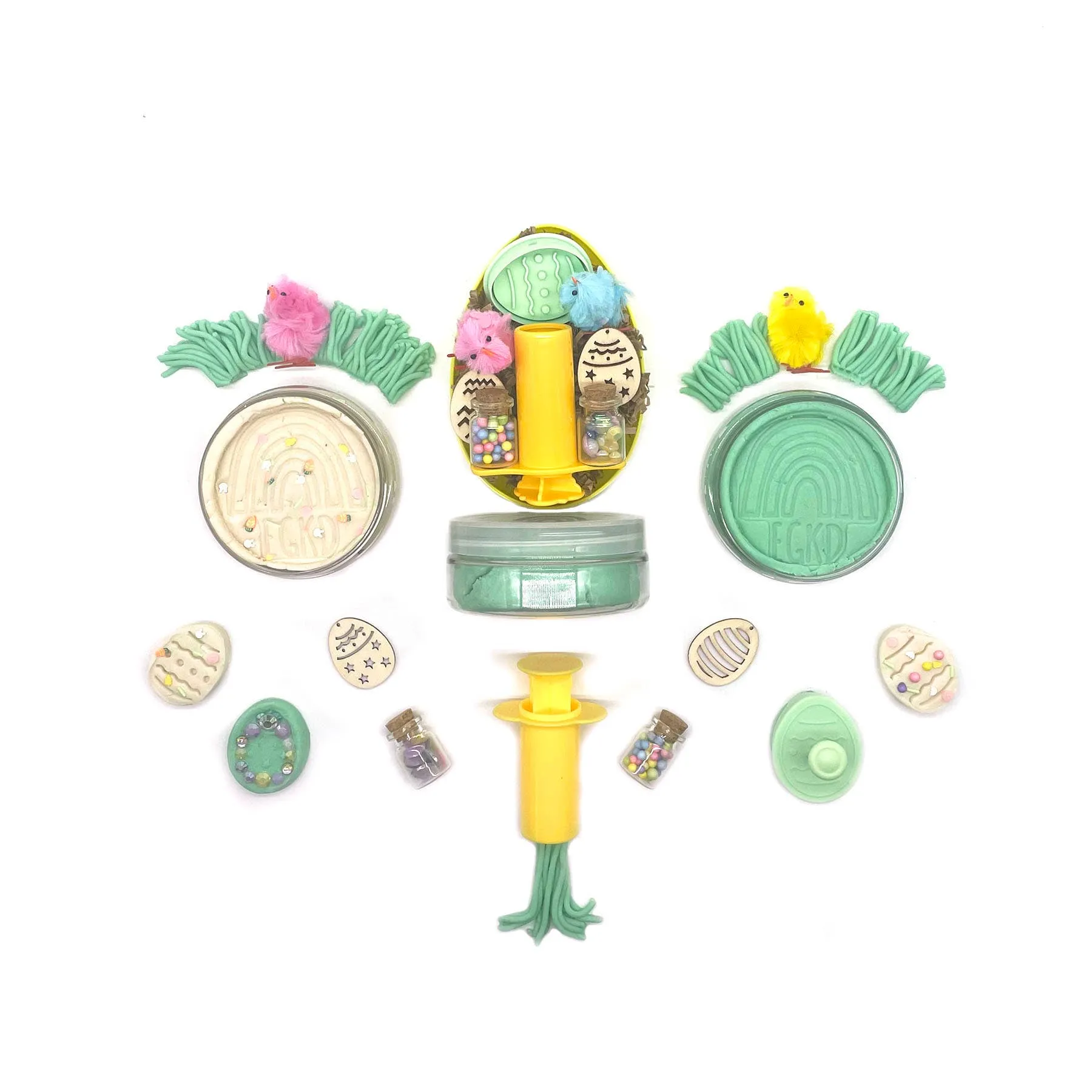 Earth Grown KidDoughs - Easter Egg Sensory Play Dough Kit