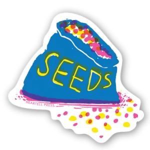 Eco Friendly Seeds to Plant Die Cut Sticker