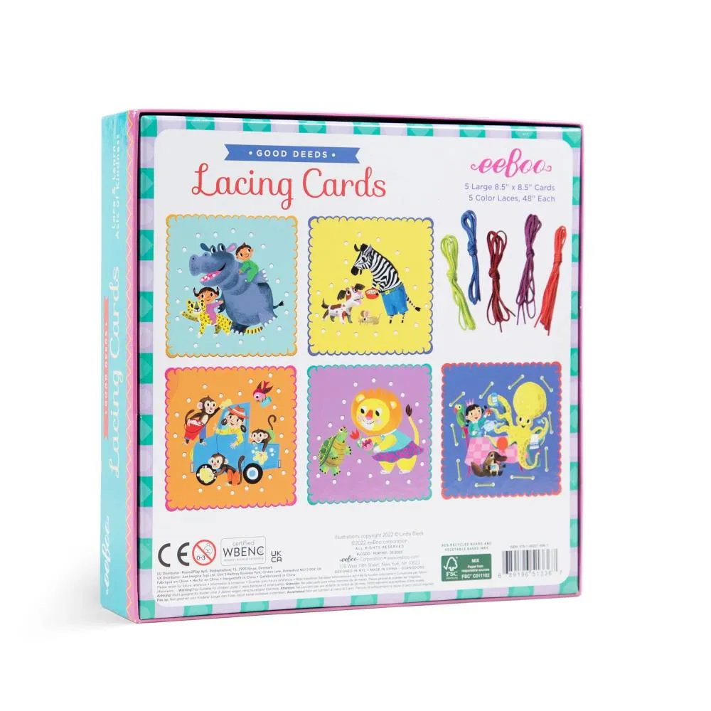 eeBoo Good Deeds Lacing Cards
