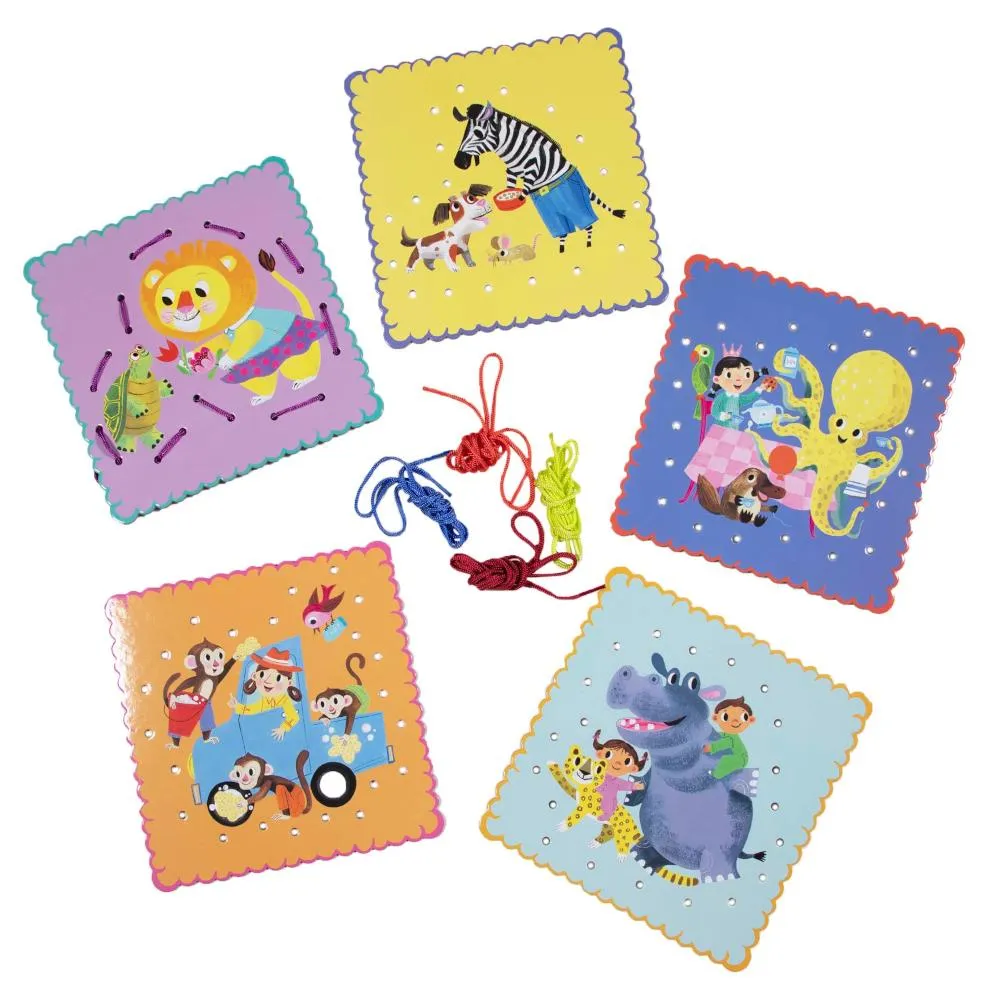 eeBoo Good Deeds Lacing Cards