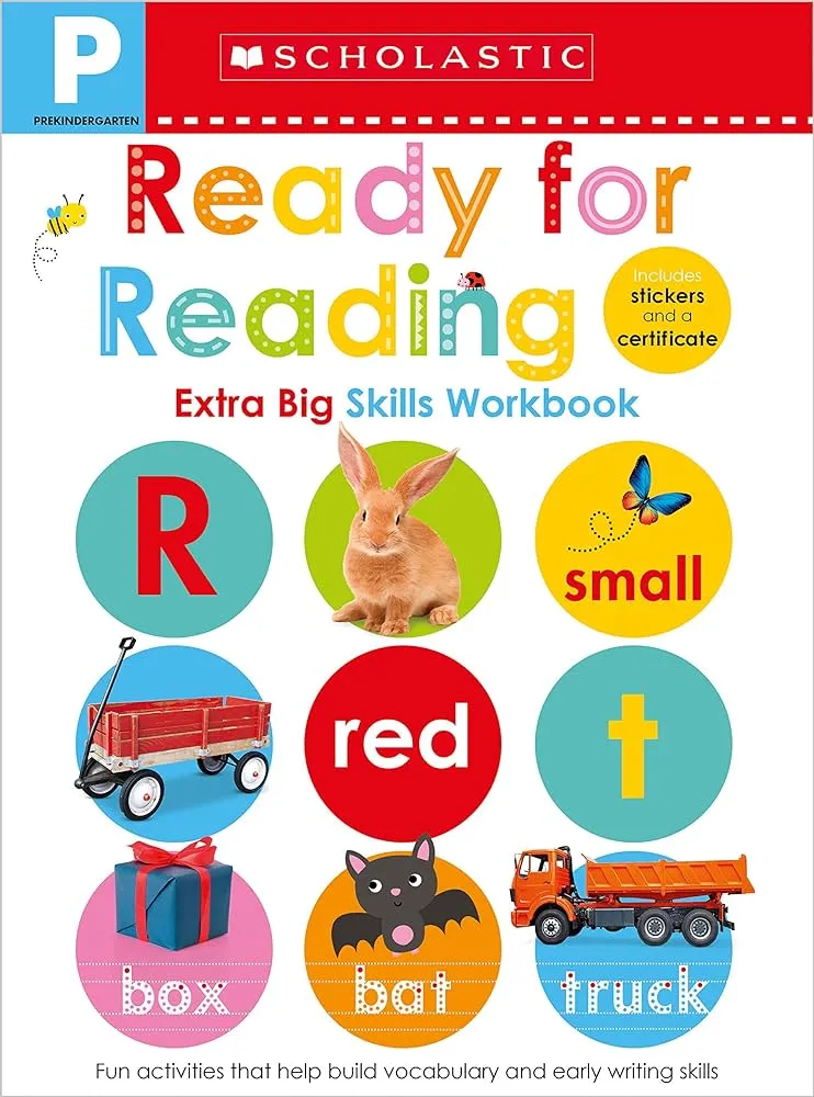 Extra Big Skills Workbook Ready for Reading - Pre-kindergarten