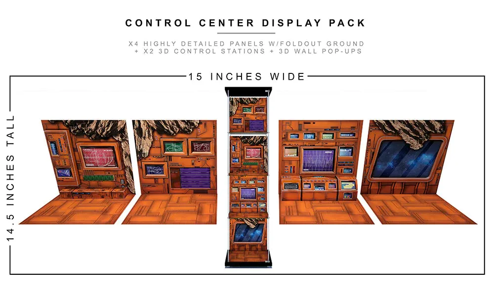 Extreme-Sets - Control Center Display Pack (for 1/12 scale action figures) Play-set (00712)