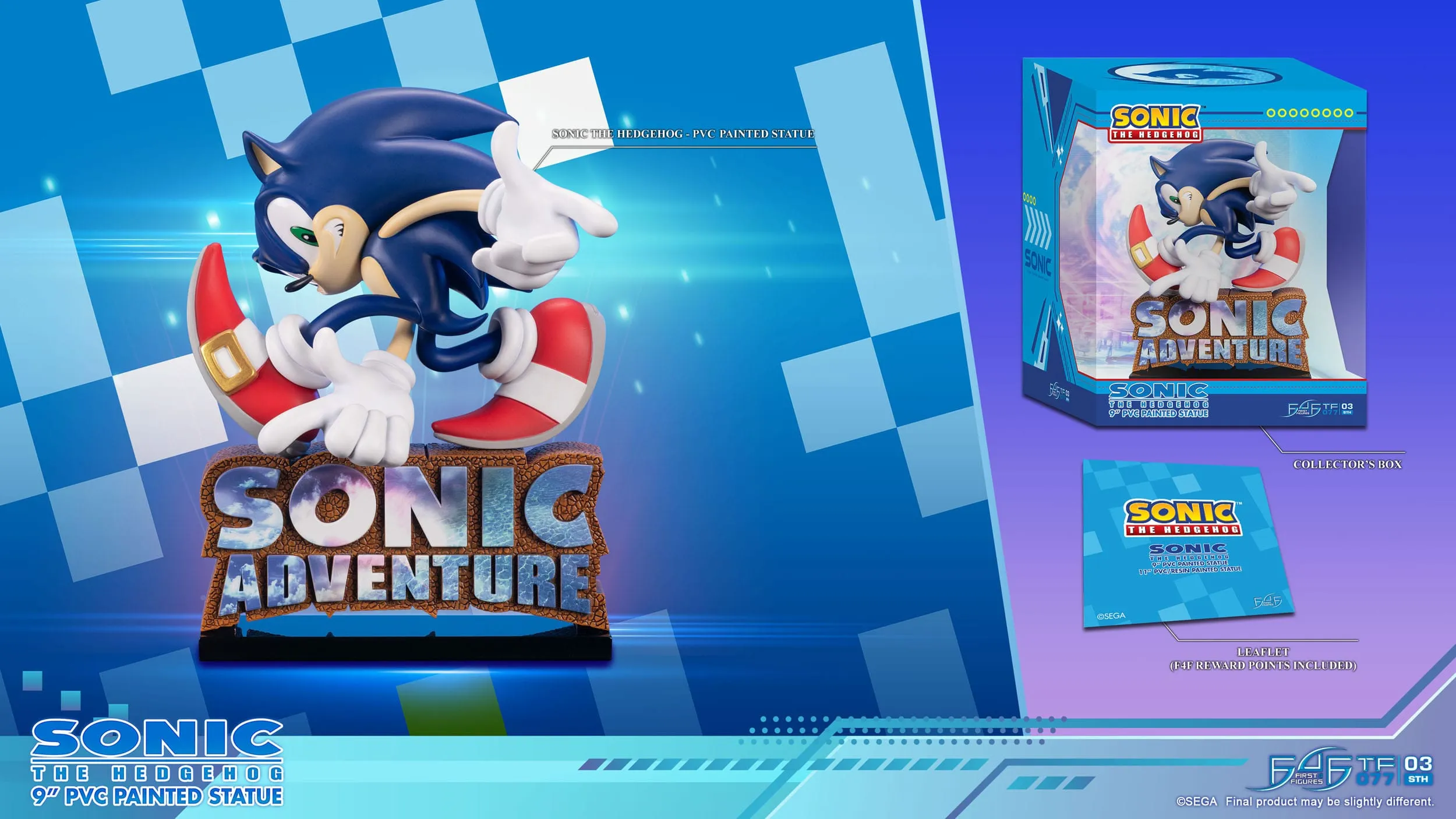 First 4 Figures Sonic Adventure Sonic the Hedgehog Standard Edition PVC Statue
