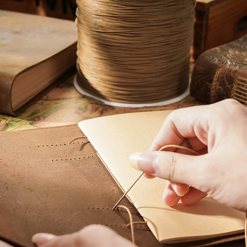 Handcrafted Cowhide Notebook: Vintage European Charm for the Creative Spirit