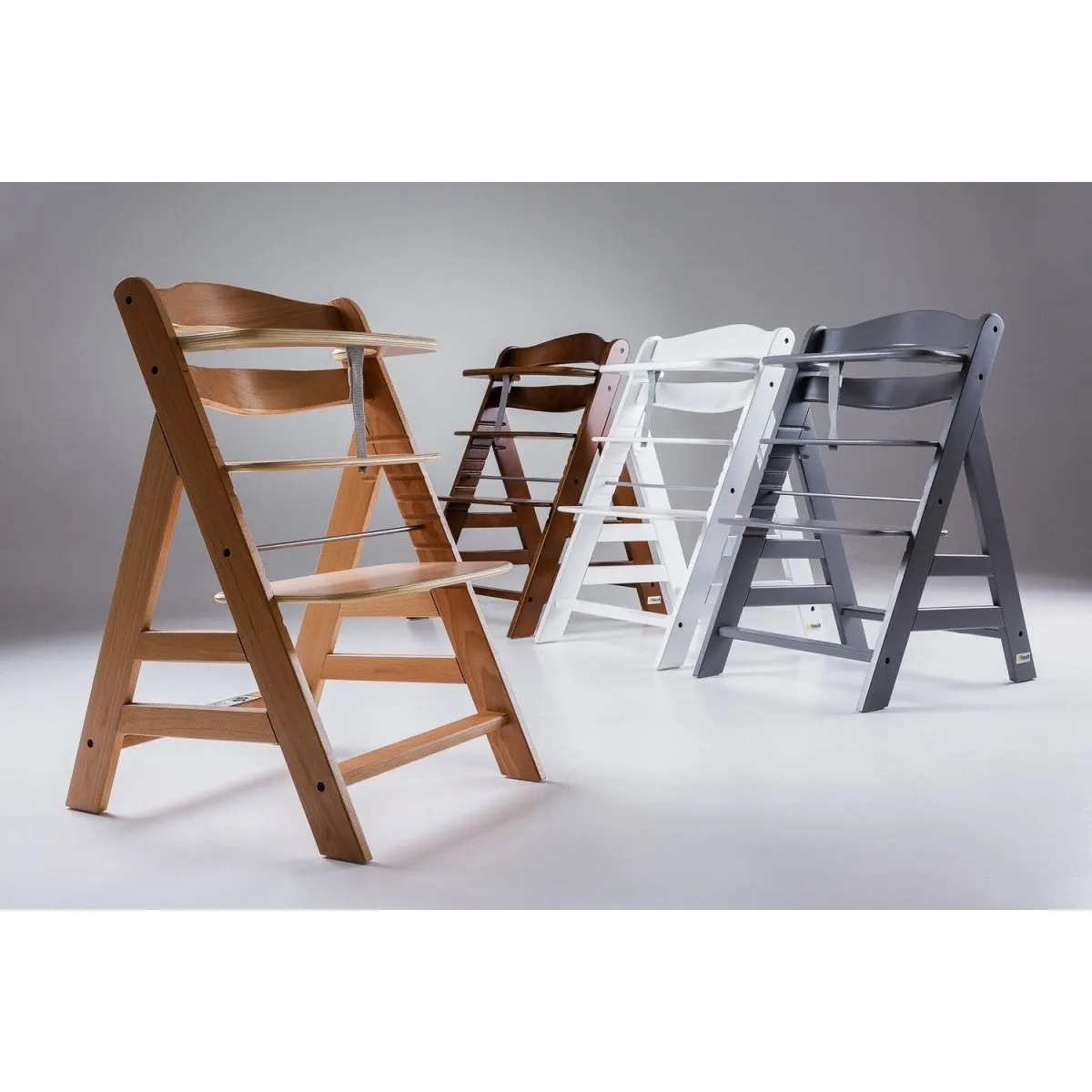 Hauck Alpha Plus B Highchair- Walnut
