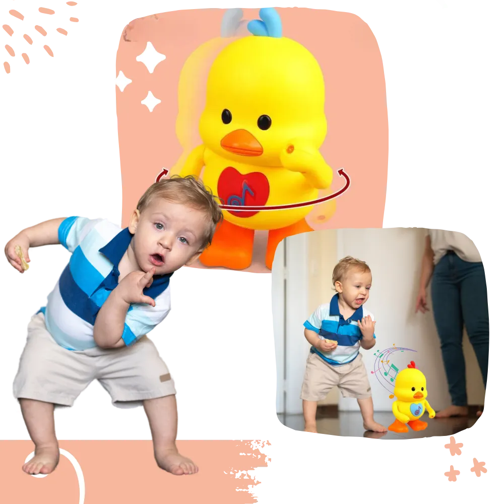 Interactive Light-Up Dancing Duck Toy