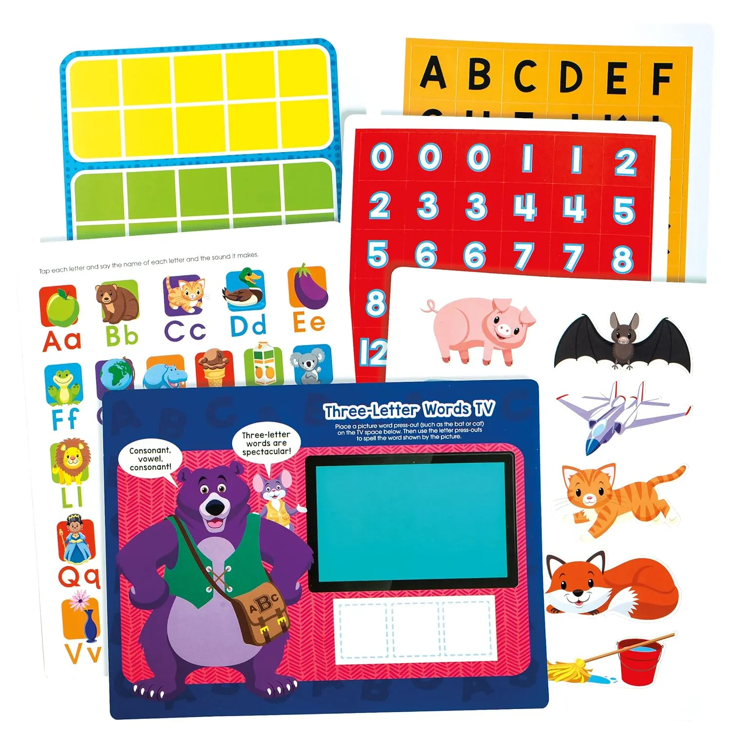 Kindergarten Full Learning Program - Ages 5-6, Workbooks, Flash Cards, Early Reading Books, Educational Games, Write & Reuse, Writing, Math, Fine Motor Skills, Stickers, and More