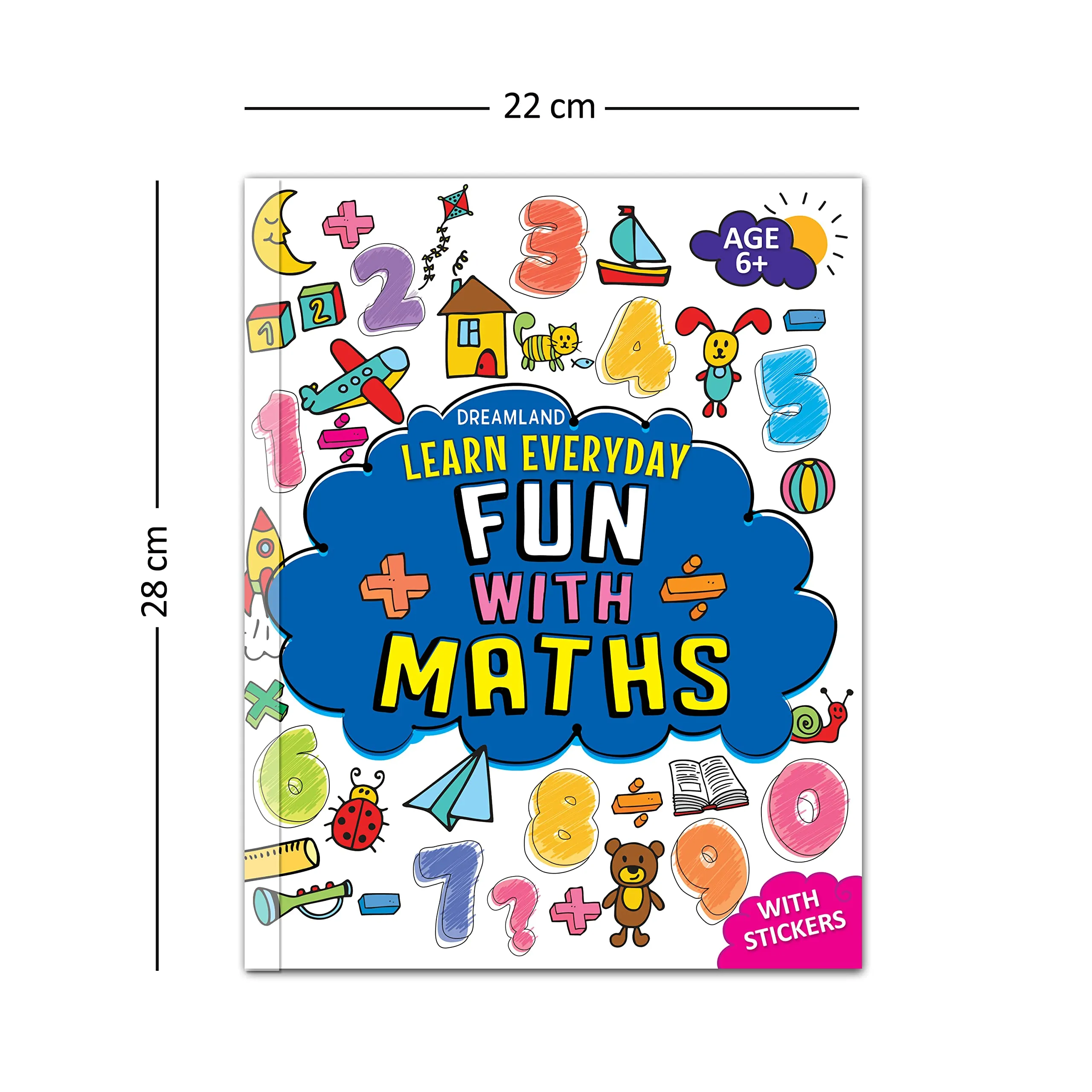 Learn Everyday Books Pack Age 6  A Set of 3 Books - Reading is Fun, Fun with Maths, Writing Skills