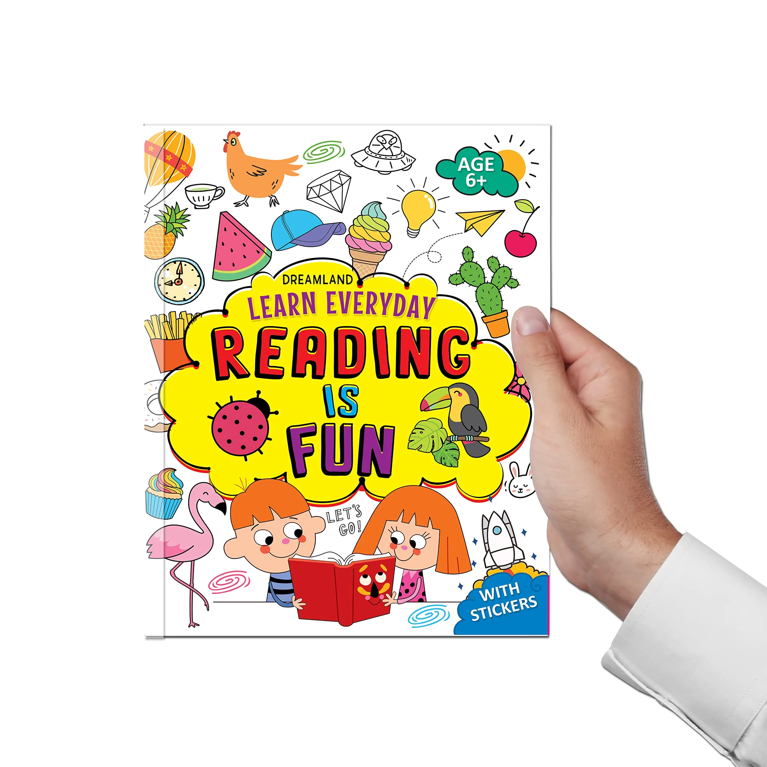 Learn Everyday Books Pack Age 6  A Set of 3 Books - Reading is Fun, Fun with Maths, Writing Skills