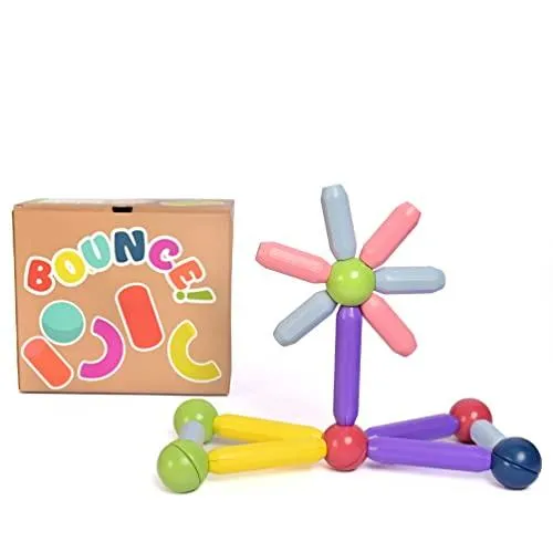 Magbox - Magnetic Toys | Set of 64 pcs | Magnetic Sticks & Balls Toy Set I Building Blocks I Children Educational Toy I Imagination and Creativity (1 Years  )…