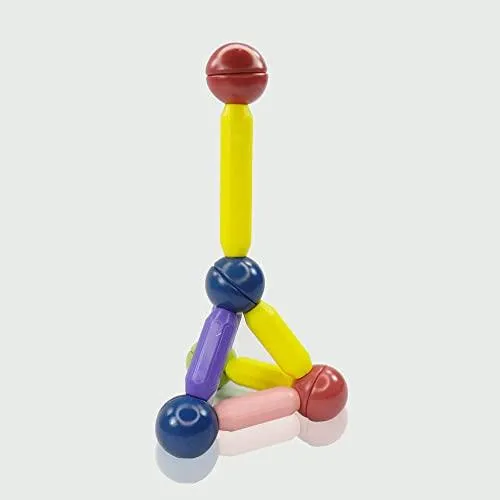 Magbox - Magnetic Toys | Set of 64 pcs | Magnetic Sticks & Balls Toy Set I Building Blocks I Children Educational Toy I Imagination and Creativity (1 Years  )…