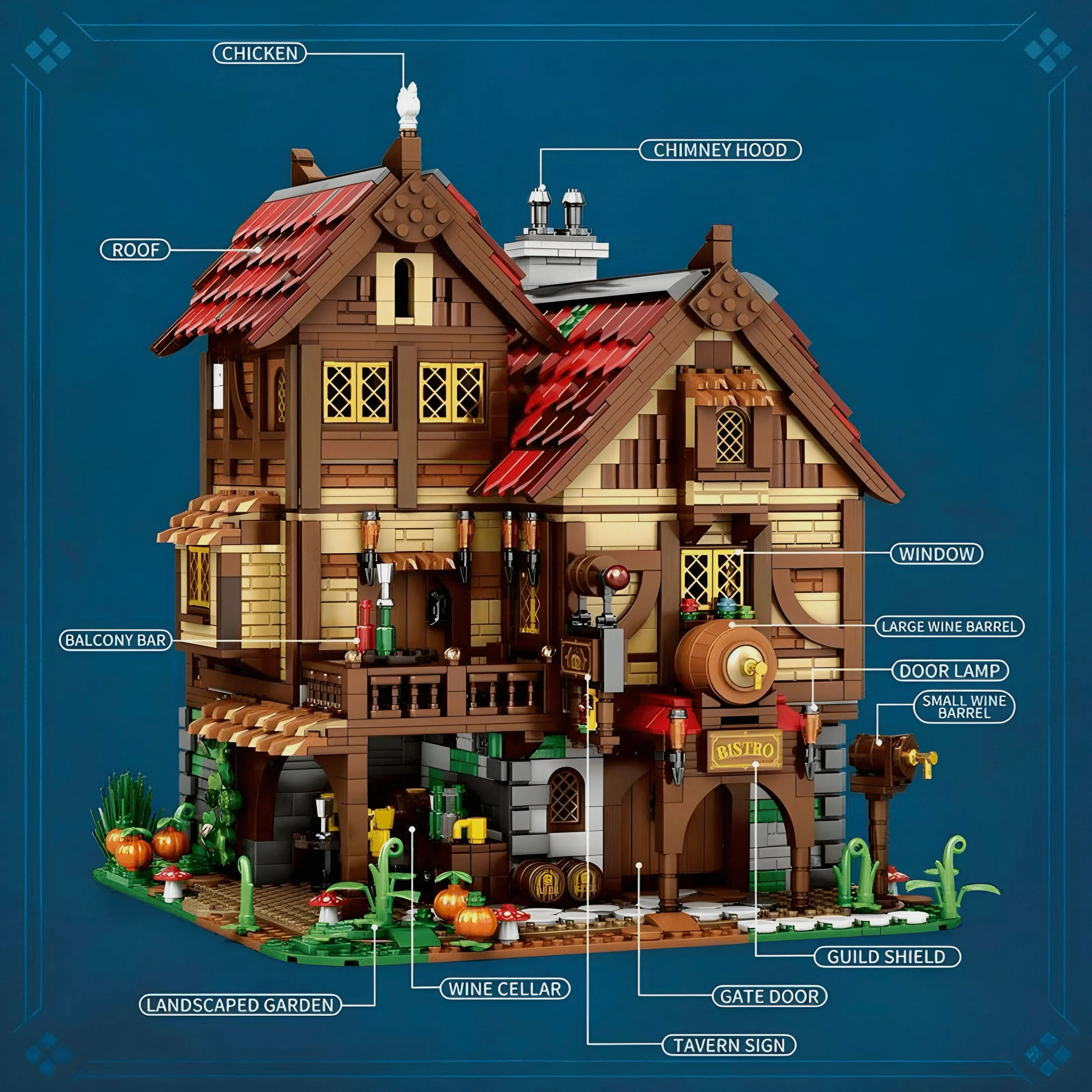 MEDIEVAL BISTRO AND TAVERN | 2831PCS