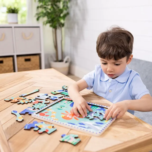 Melissa & Doug Underwater Wooden Gear Puzzle 18-Piece