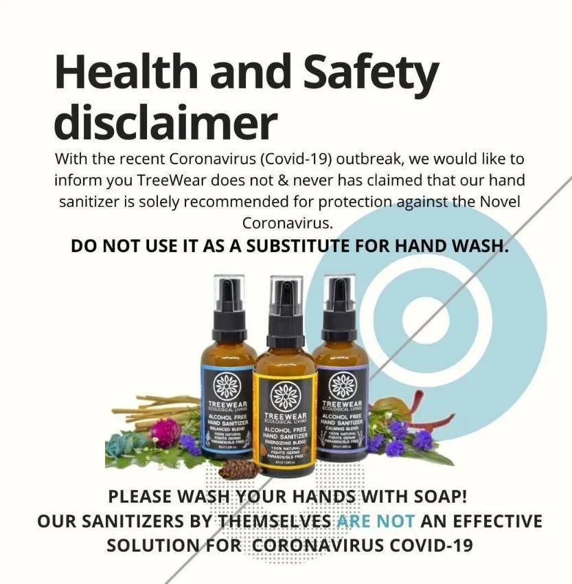 Natural Hand Sanitizer - Set of 3 x 50ml