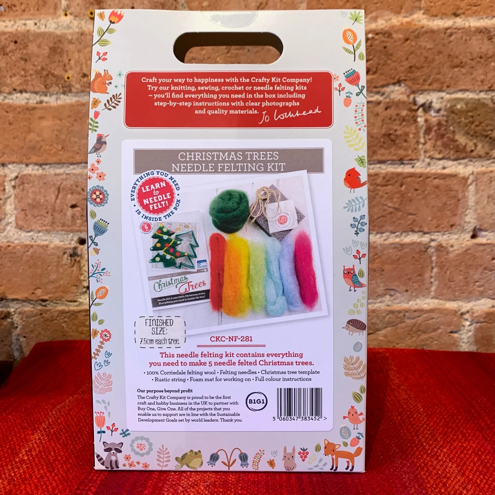 Needle felting kit - Christmas tree