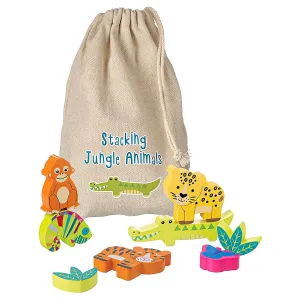 Orange Tree Toys Stacking Jungle Animals Set