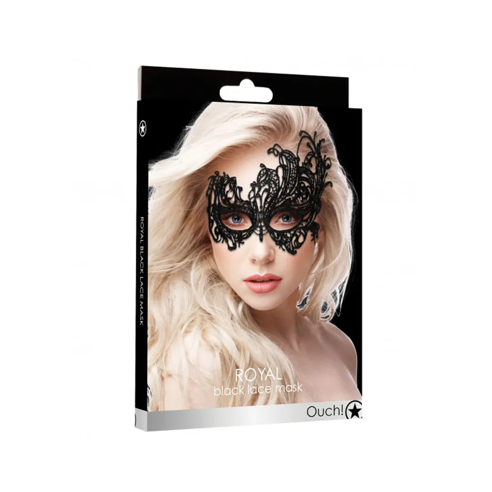 Ouch Royal Lace Mask Black O/S
