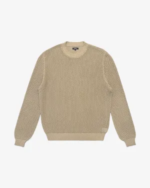 Pigment Dyed Fishnet Sweater