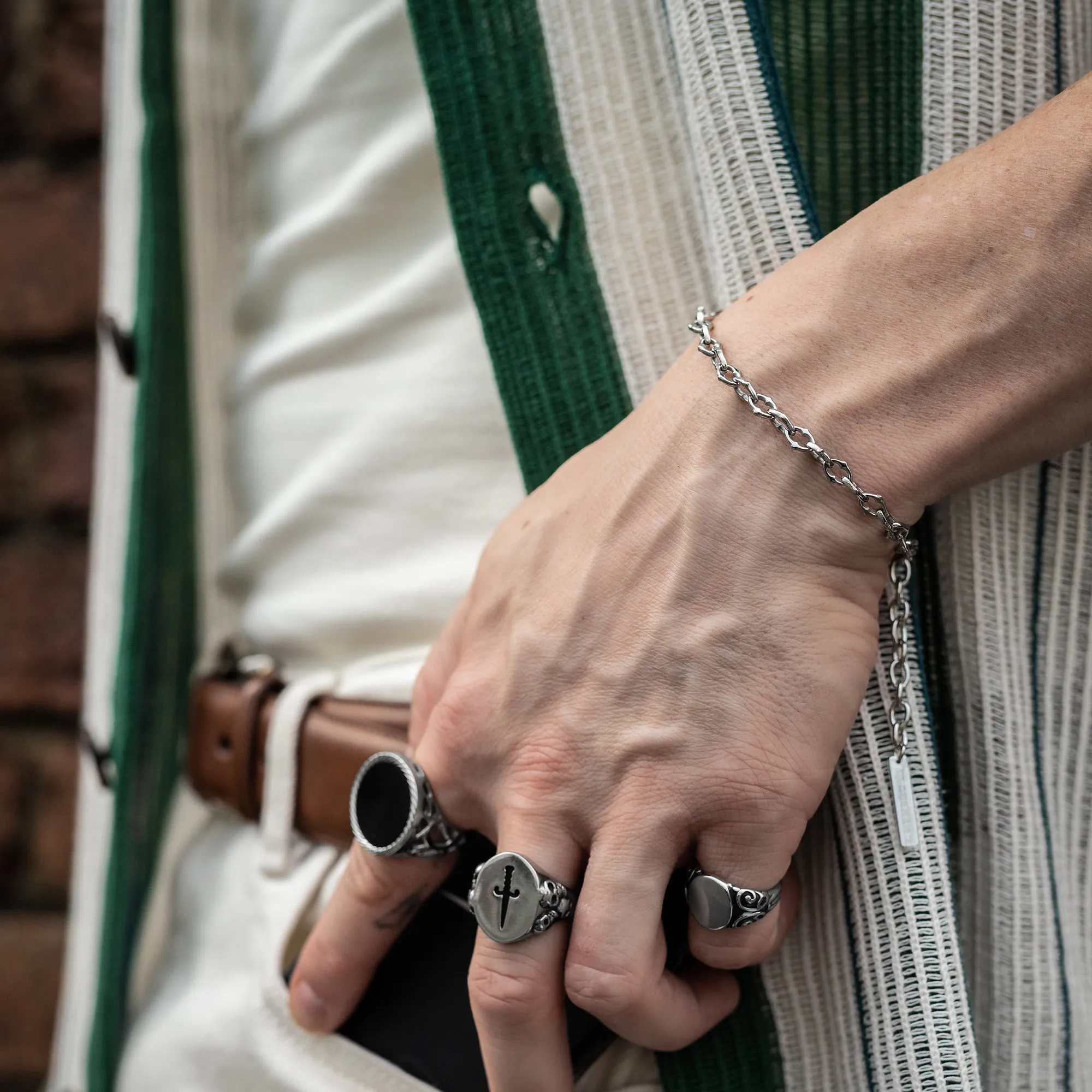 "The Cathedral" 6mm Spiked Bracelet