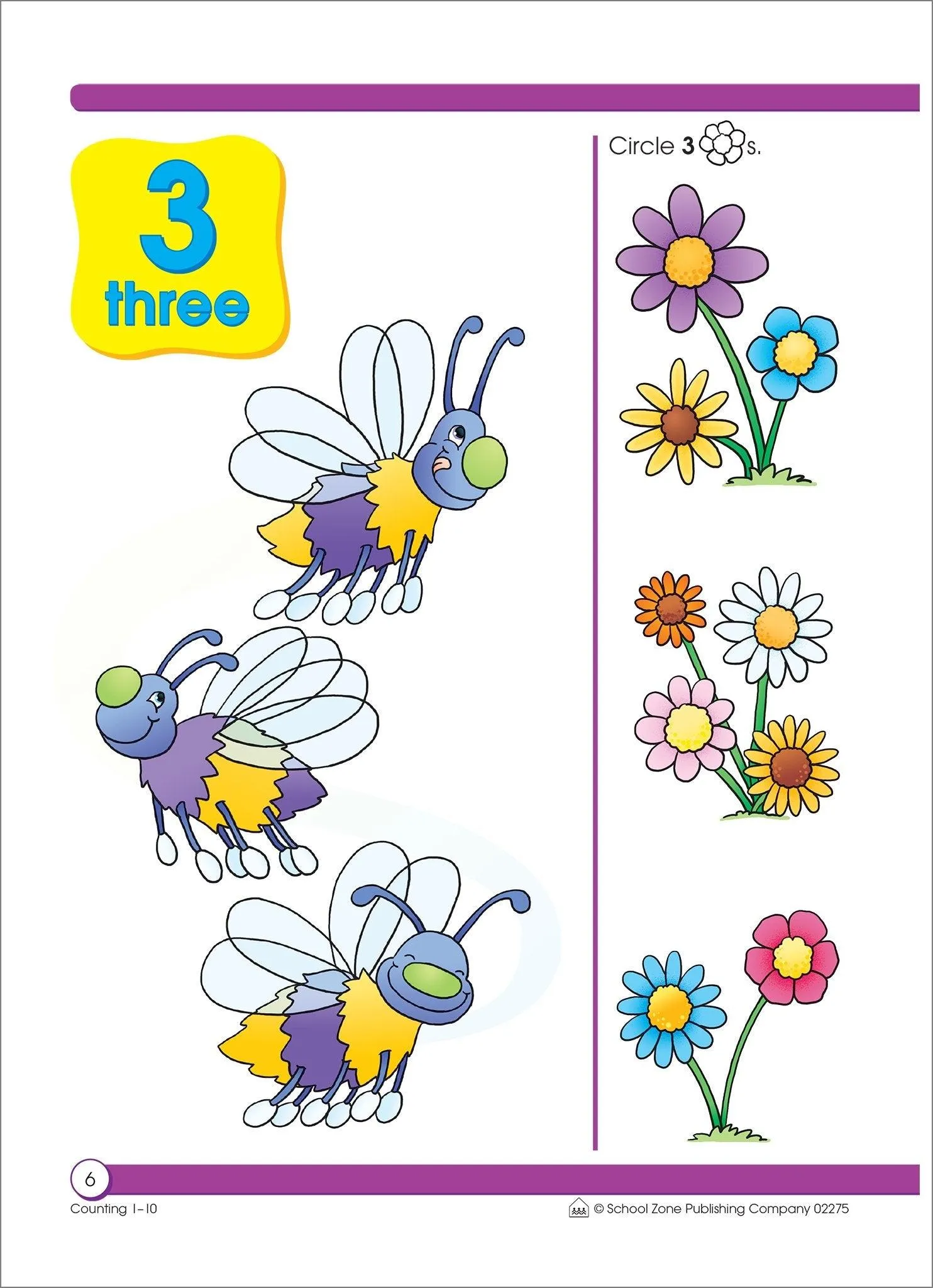 School Zone A Get Ready! Book Counting 1-10 Ages 3-5